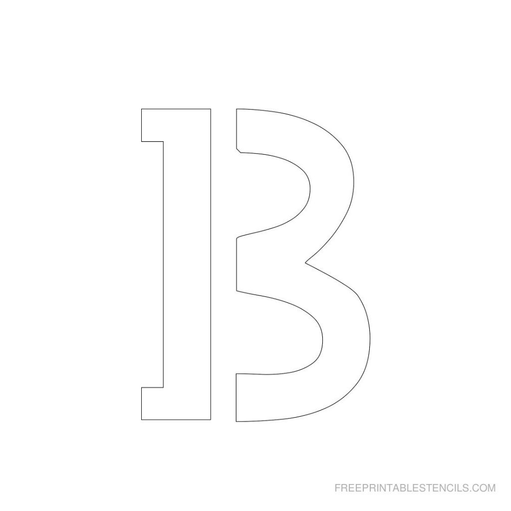 Free Printable 3 Inch Letter Stencils