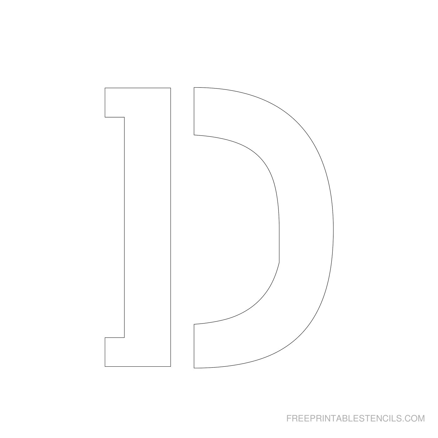 Free Printable 2 Inch Stencil Letters