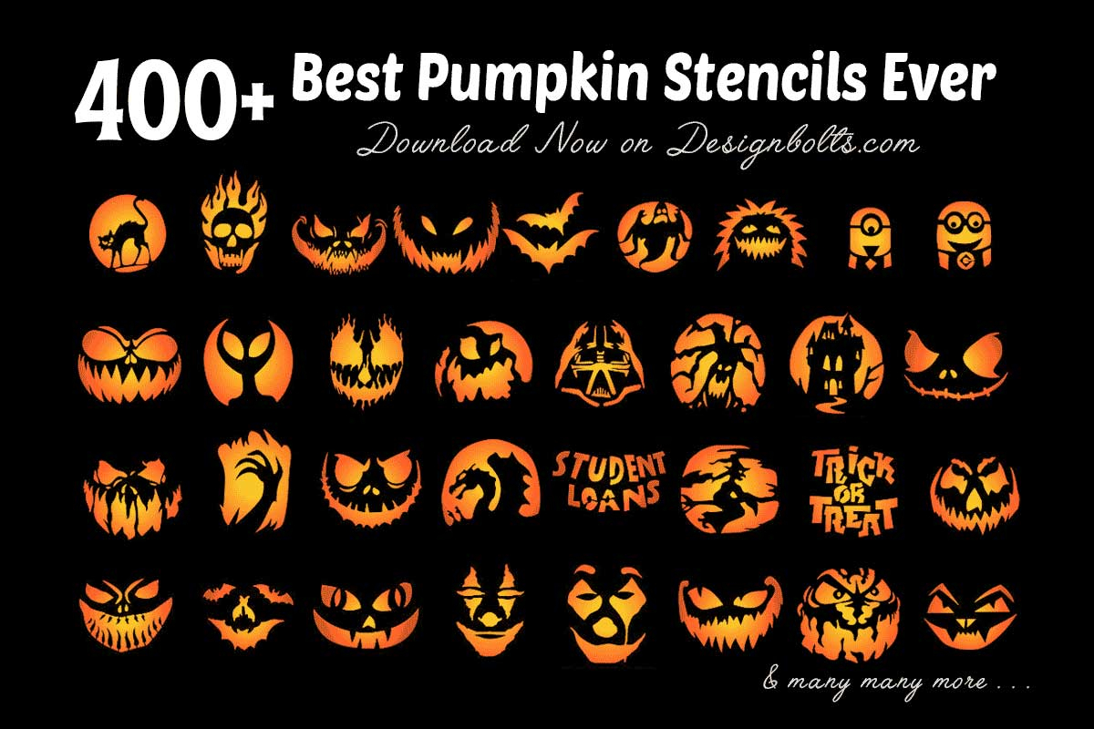 Free Printable Pumpkin Carving Stencils Patterns Designs