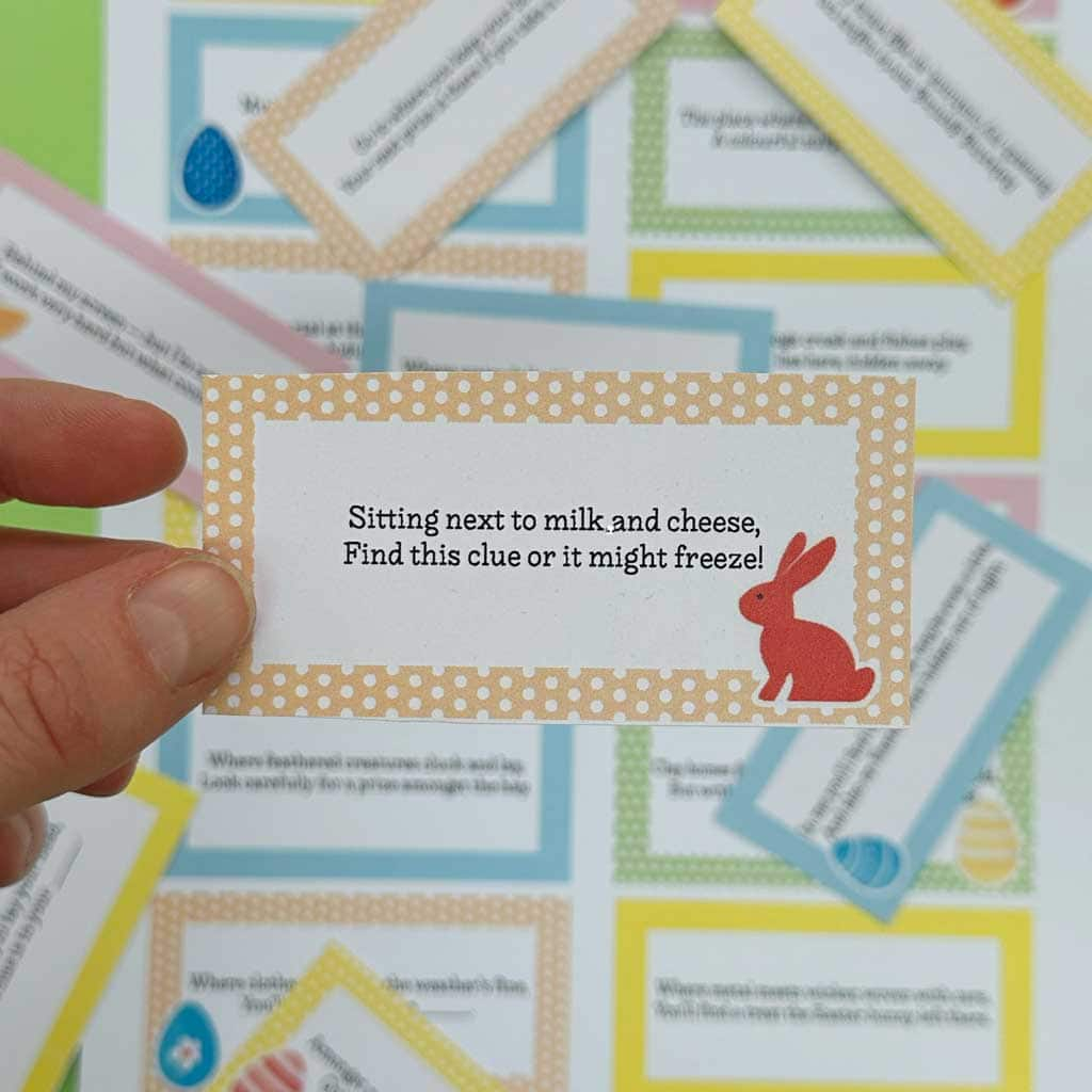 Easter Scavenger Hunt Free Printable