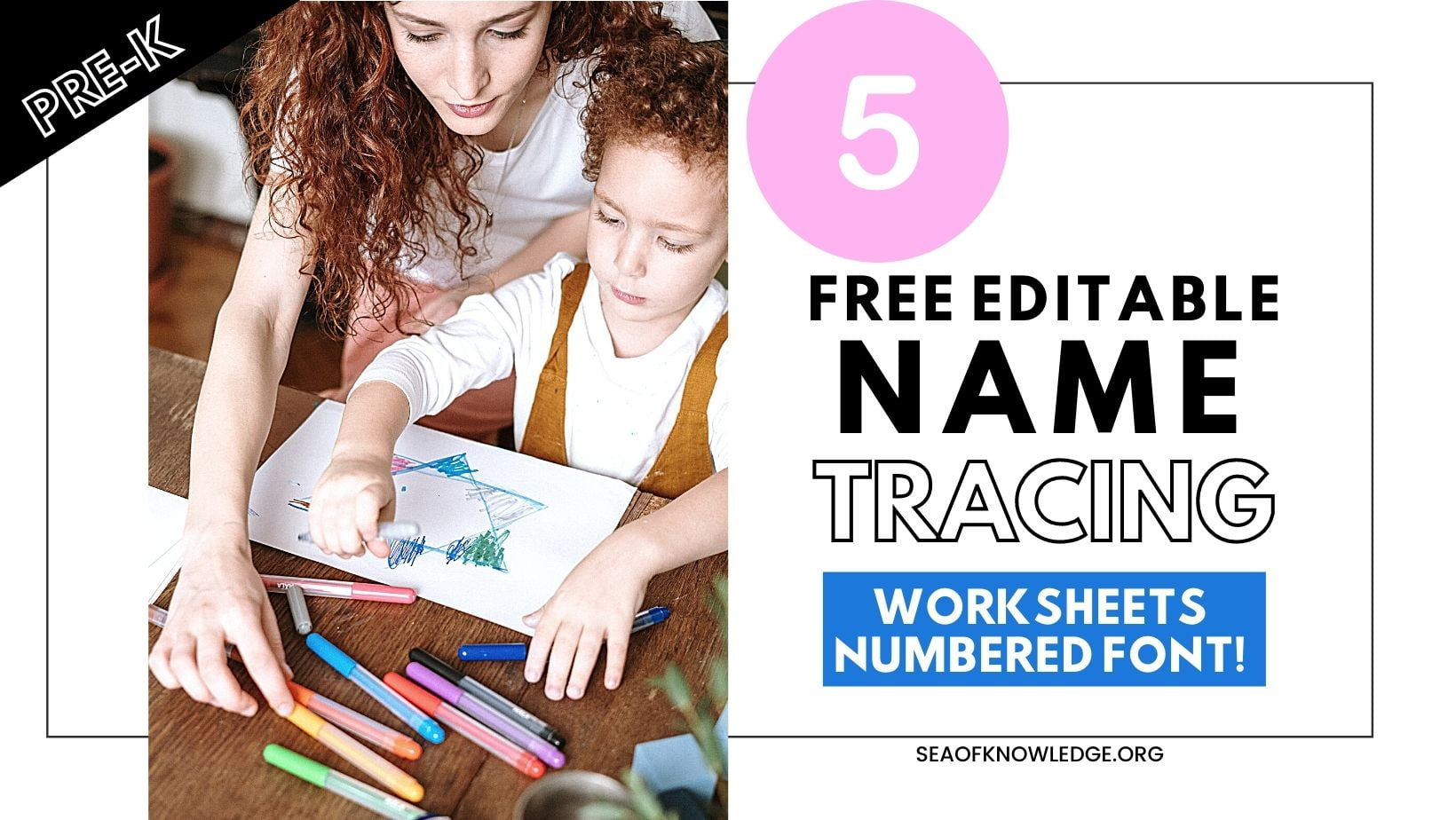Free Name Tracing Worksheets For Preschool Printable