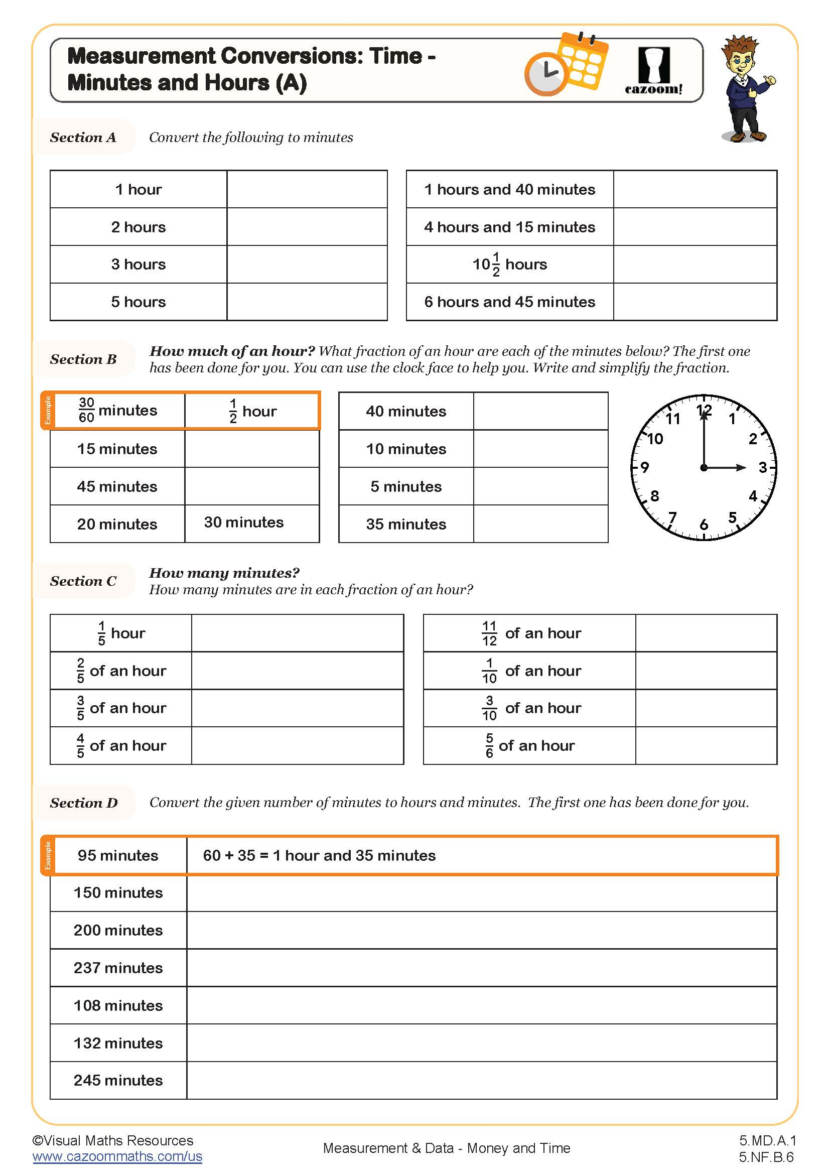 Free Printable 5th Grade Math Worksheets