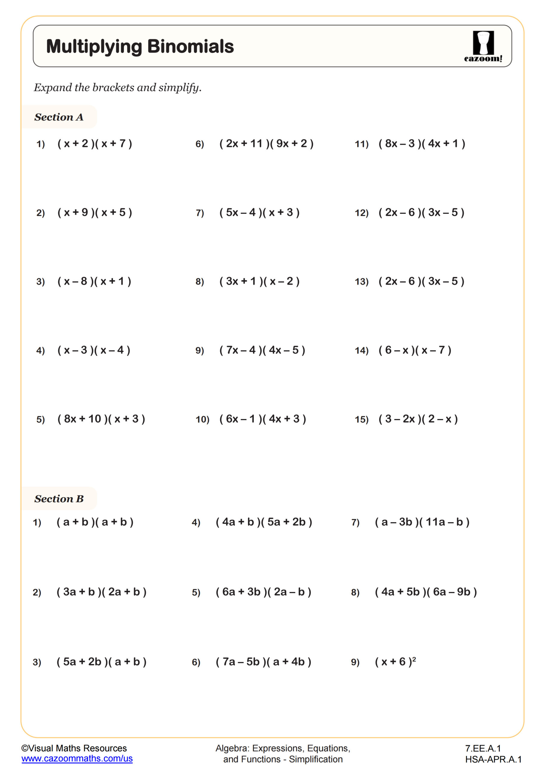 Free Printable Worksheets For 7th Graders