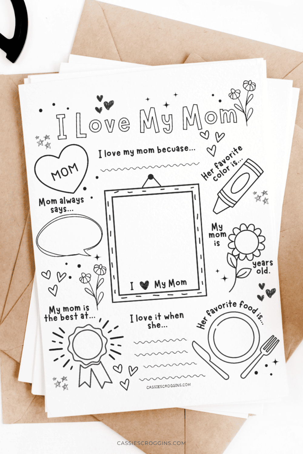 About My Mom Printable Free