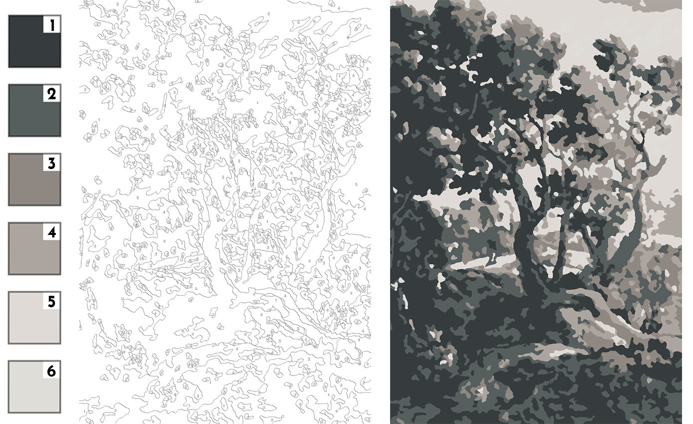A Free Downloadable Coloring Page Paint By Numbers Of My Tree