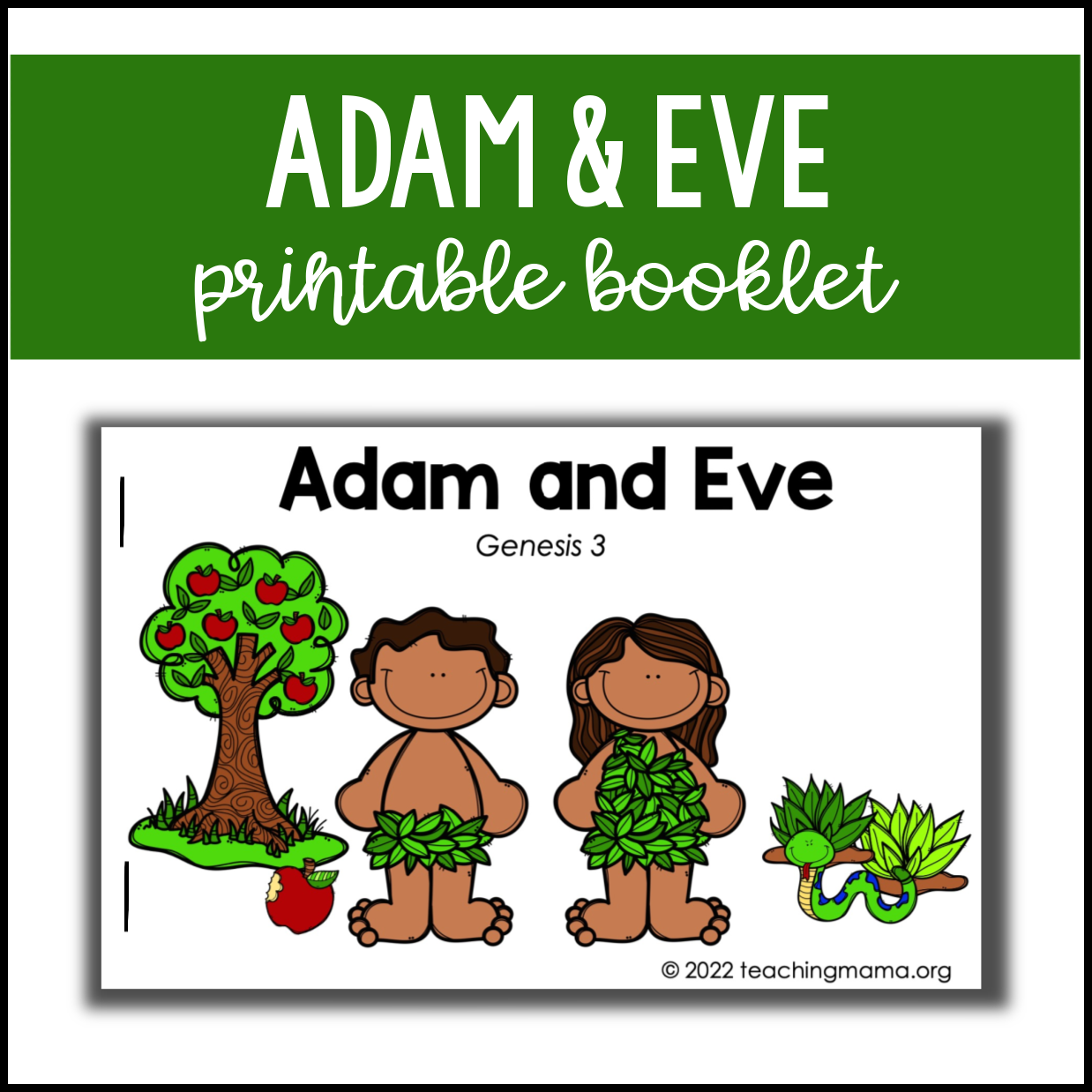 Adam and Eve Free Printables