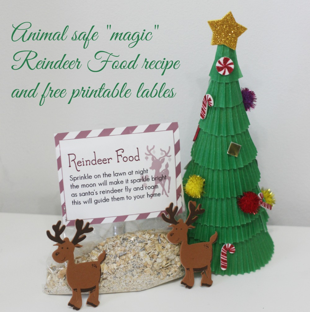 Animal Safe Magic Reindeer Food Free Printable Labels For A Festive Touch