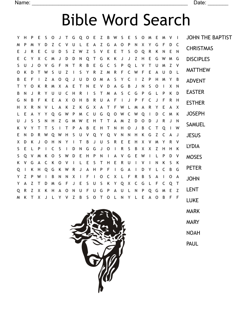 Bible Word Searches Free Printable