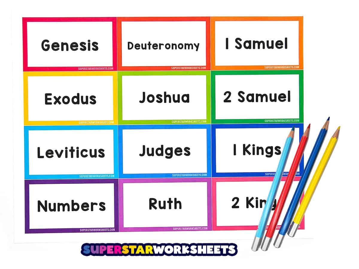 Free Printable Books of The Bible List