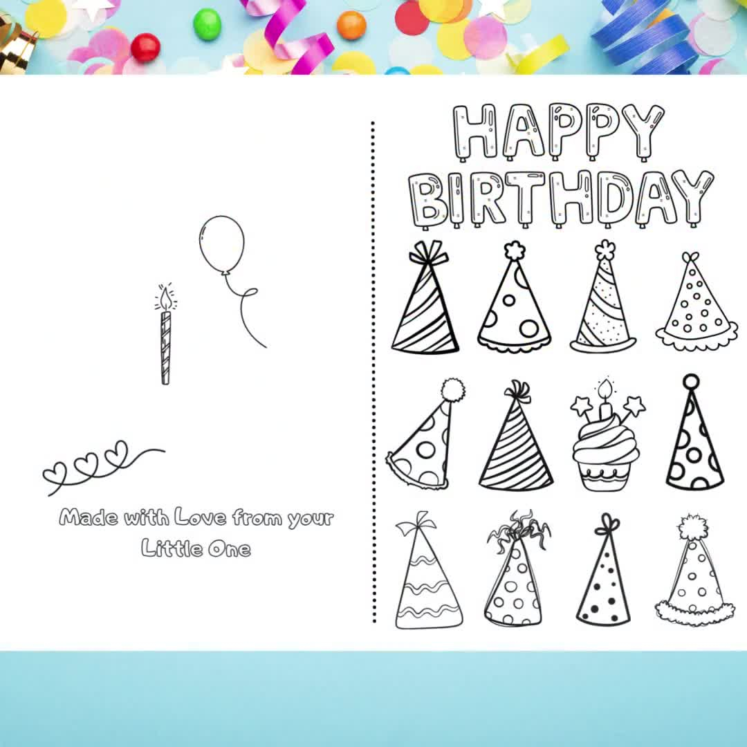Foldable Free Printable Foldable Printable Birthday Cards
