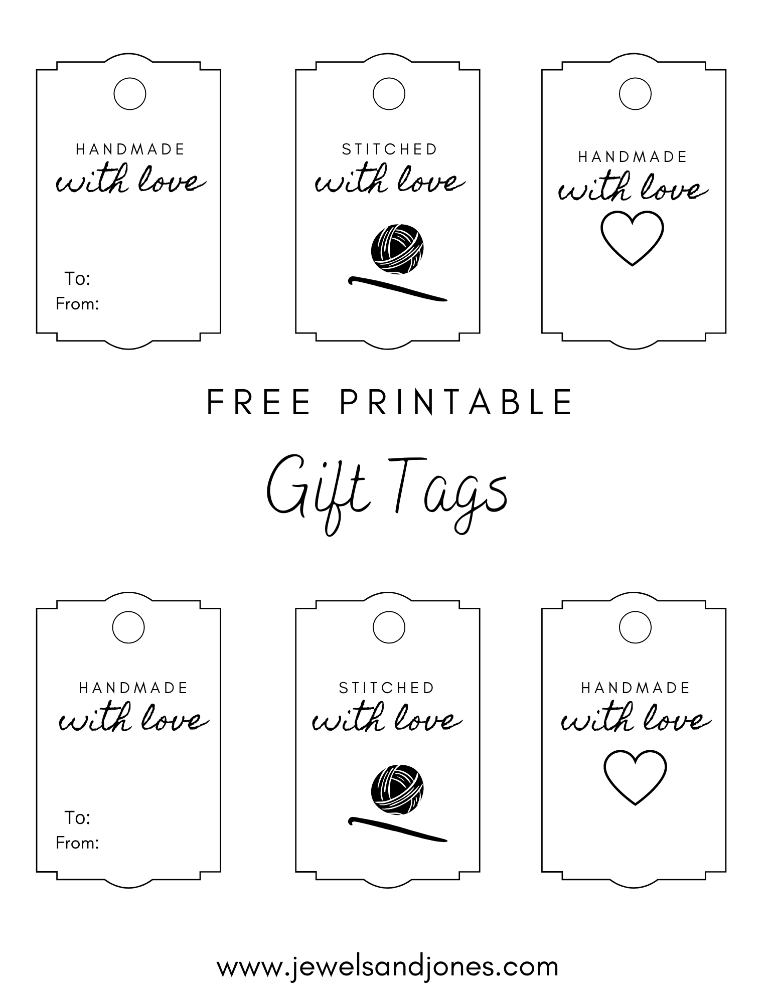 Free Printable Tags For Gifts