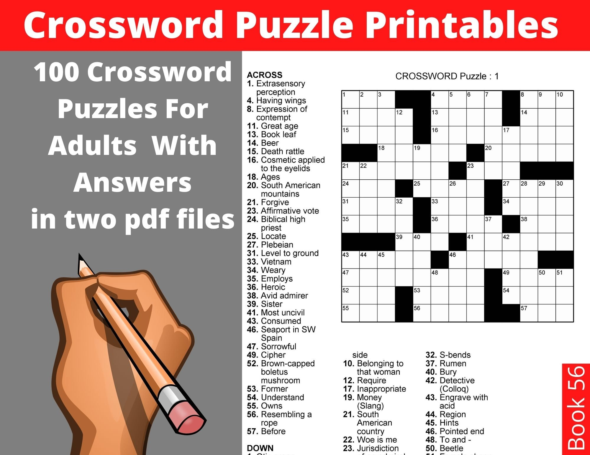 Free Printable Cross Word Puzzles