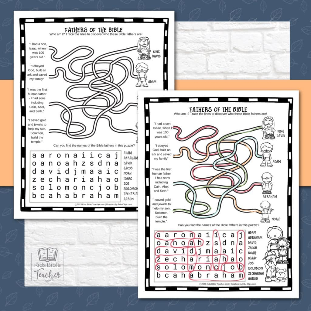 Bible Activity Sheets Free Printable