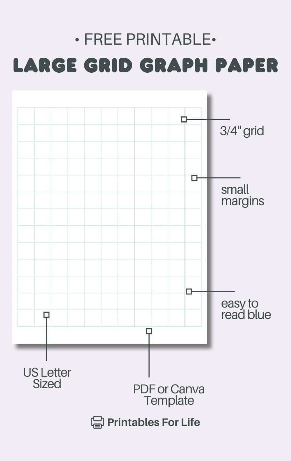 FREE Large Grid Graph Paper Printable