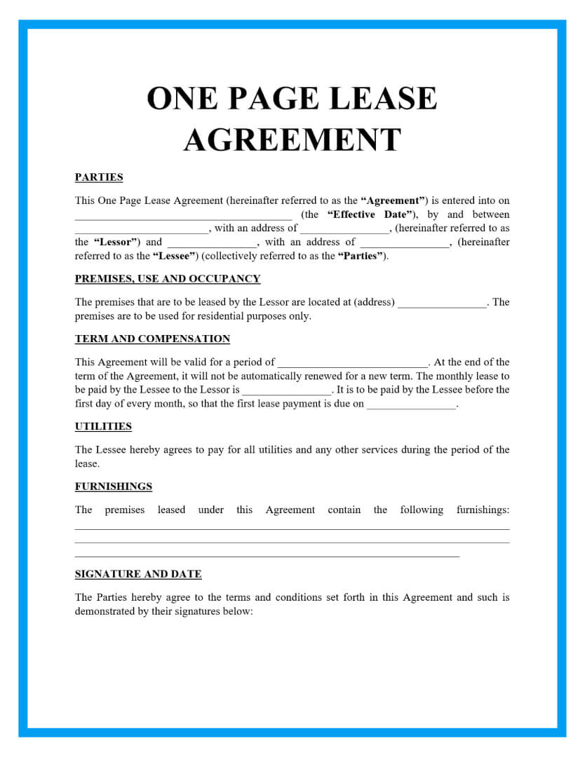 Free Printable Commercial Lease Agreement