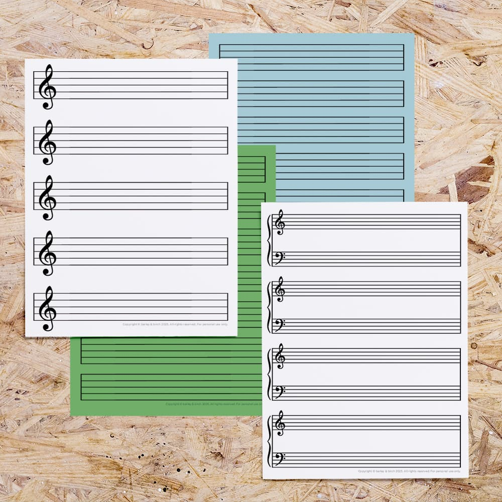 Free Printable Blank Music Sheets