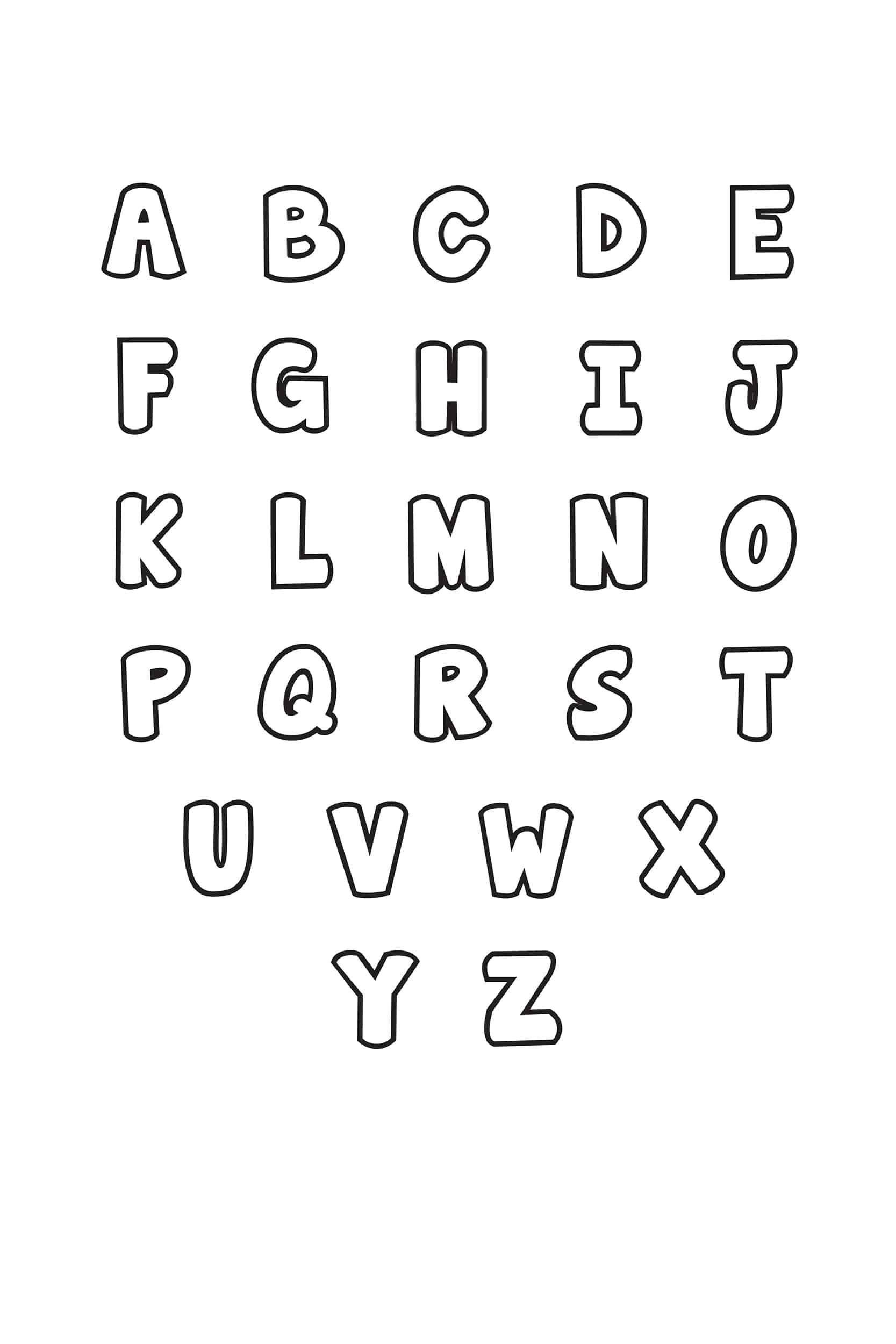 Free Alphabet Letter Templates Printable