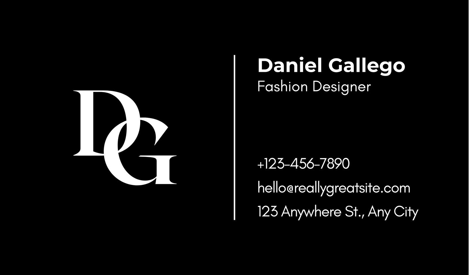 Business Card Template For Free Printable