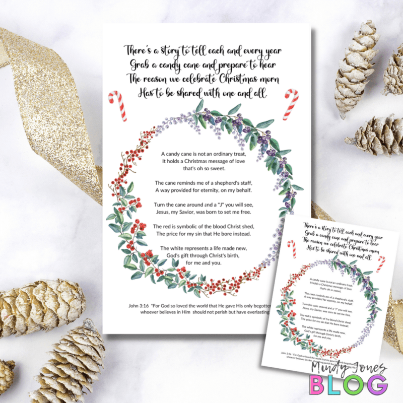 Candy Cane Story Free Printable