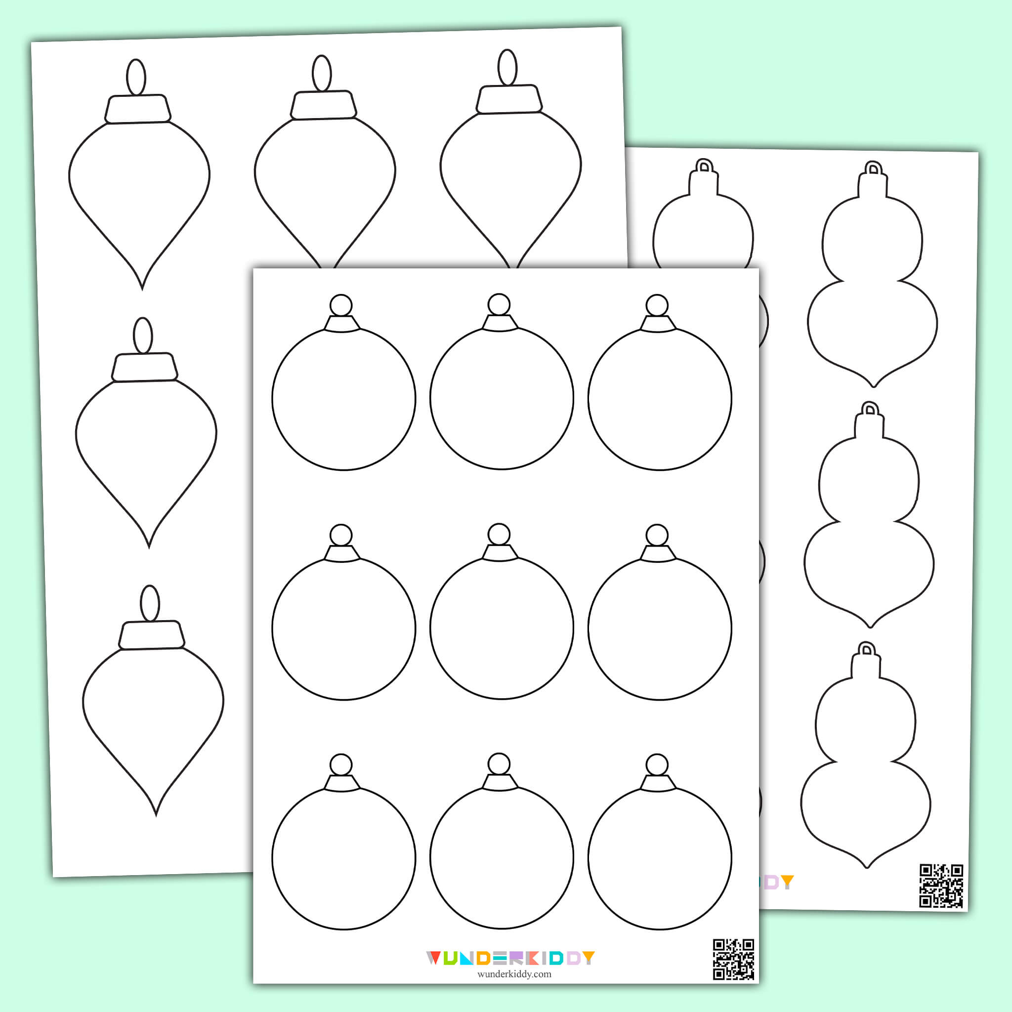 Free Printable Templates Christmas Ornaments