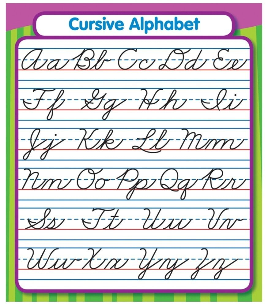 Free Printable Cursive Alphabet Letters