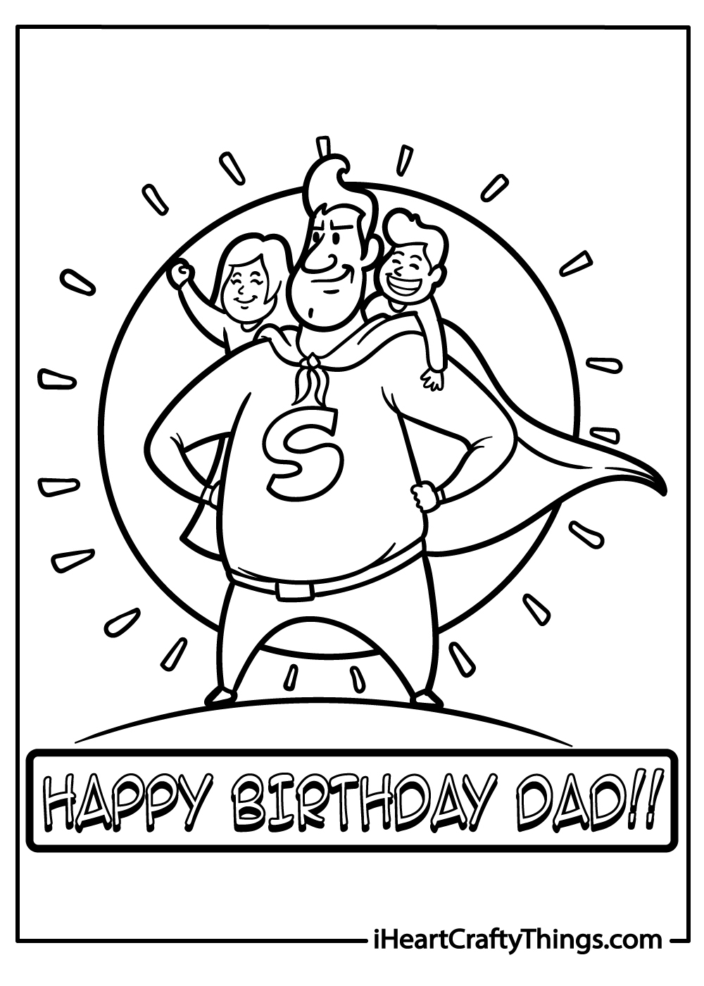 Happy Birthday Dad Printable Free