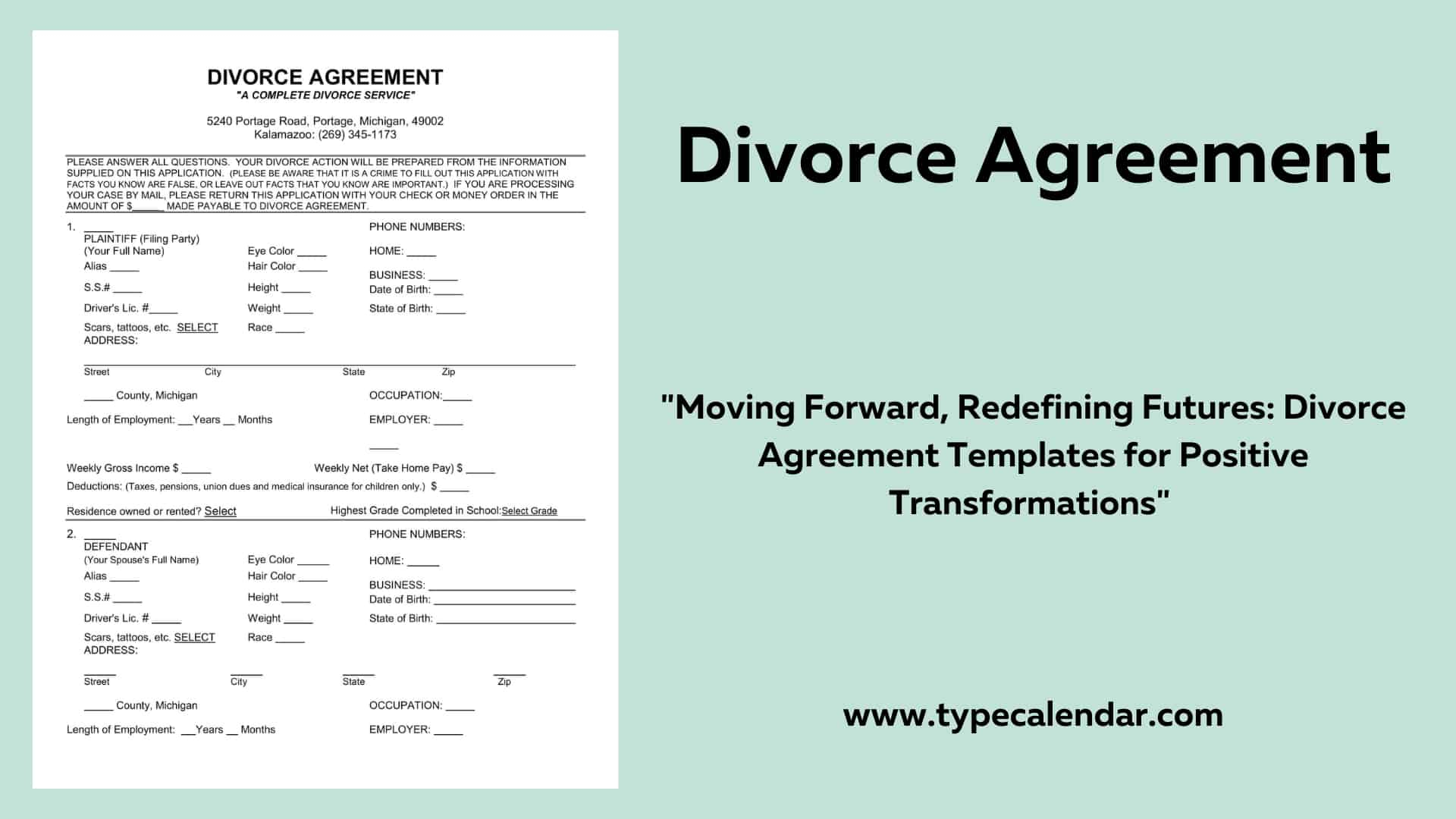 Free Printable Divorce Asset Worksheet