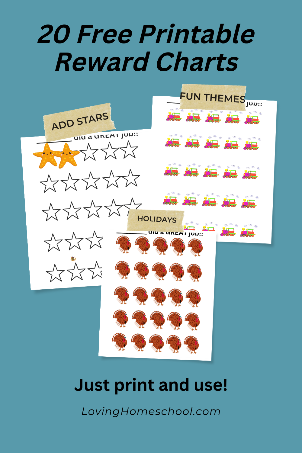 Sticker Reward Chart Printable Free