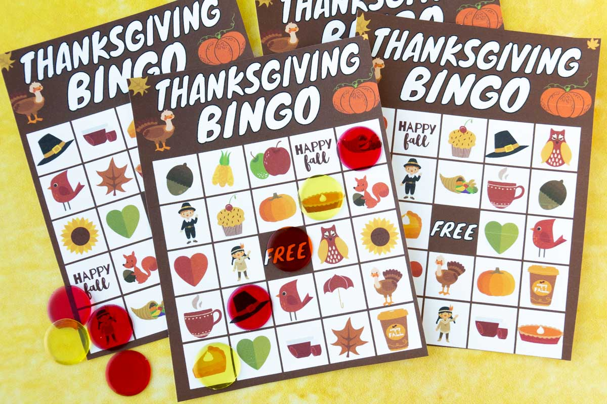 Thanksgiving Bingo Cards Free Printable