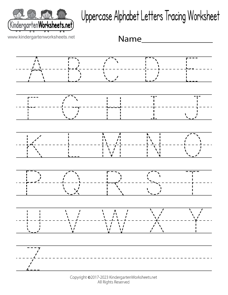 Free Printable Handwriting Worksheets For Kindergarten