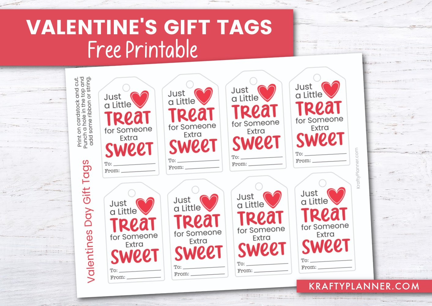 Valentine's Day Tags Printable Free