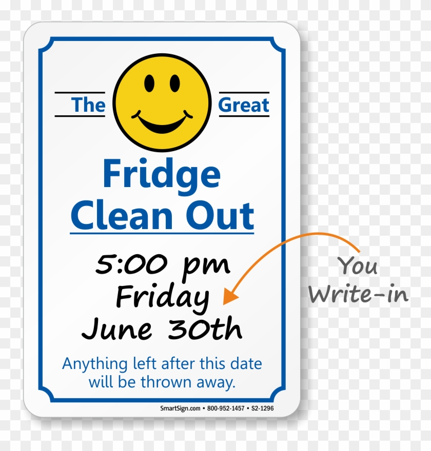 Fridge Clean Out Sign Printable Printable Design Resources
