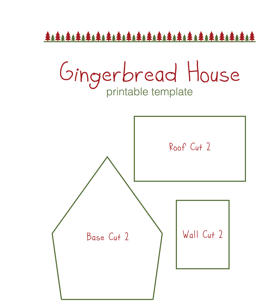 Gingerbread House Templates Printable Free