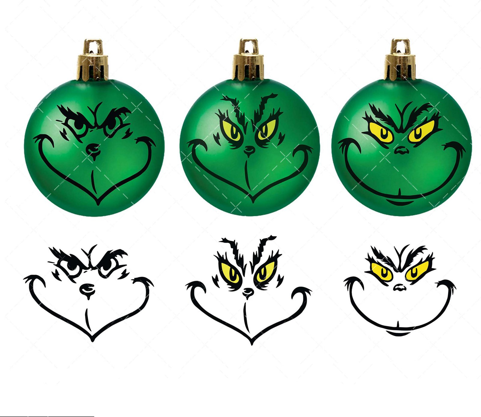 Grinch Face SVG PNG PDF Grinch Image Christmas Cut File