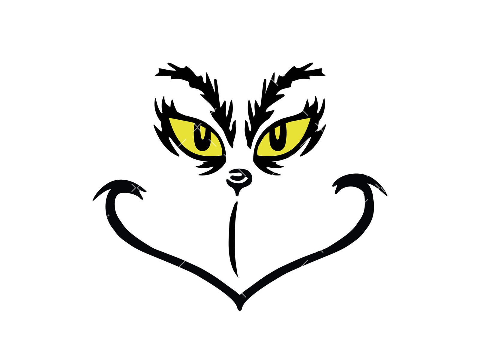 Grinch SVG PNG PDF Grinch Face Cut File My Day Grinch Svg