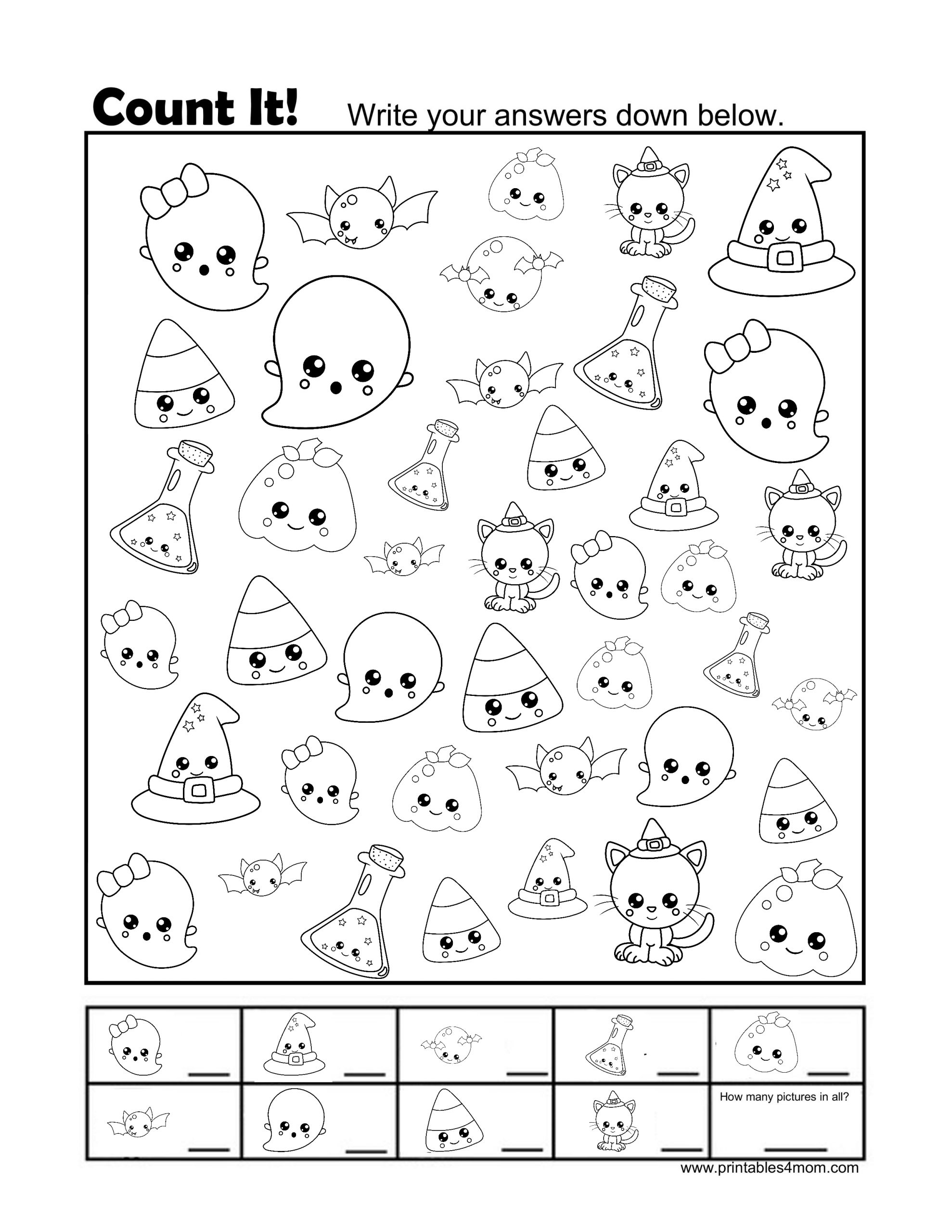Free Printable Halloween Activity Sheets