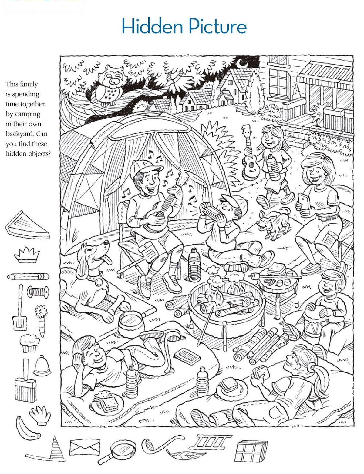 Hidden Pictures Highlights Printable Free