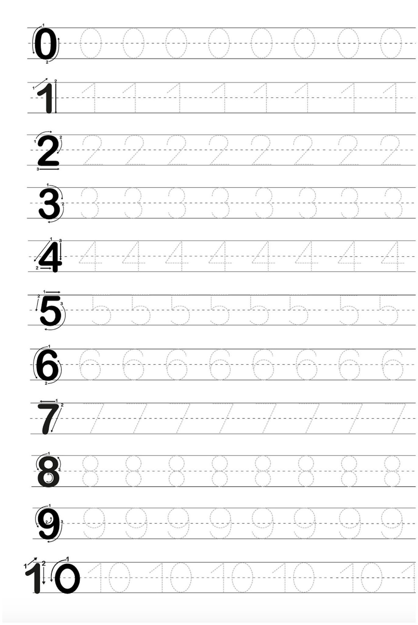 Free Printable Tracing Preschool Worksheets