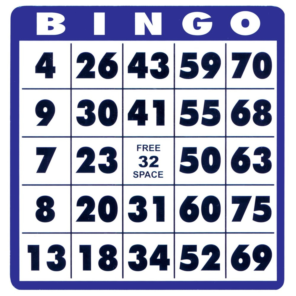 Free Printable Number Bingo Cards