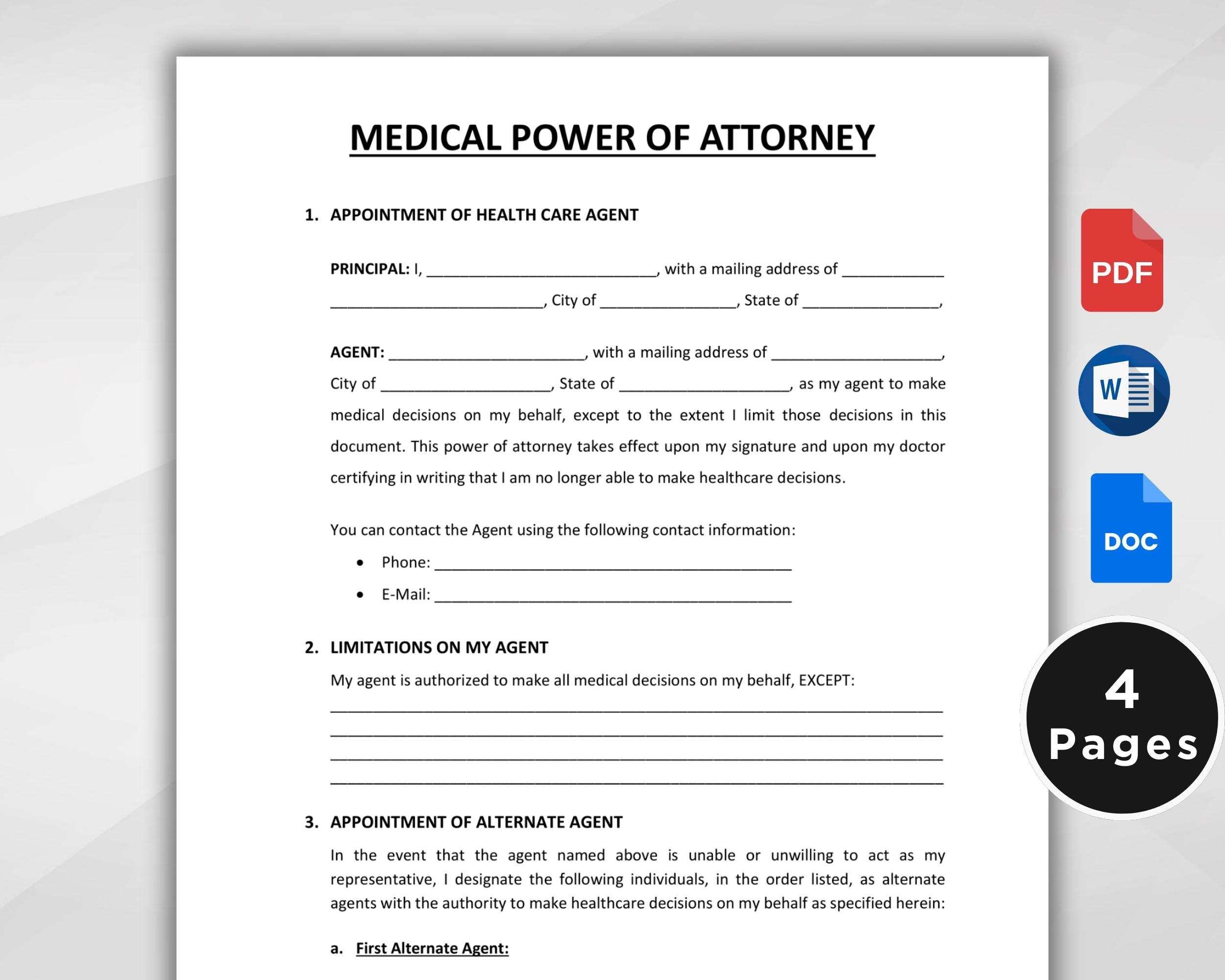 Free Power Attorney Forms Printable