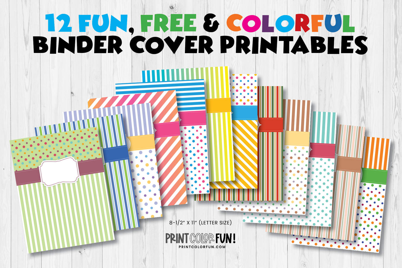 Binder Cover Templates Free Printable