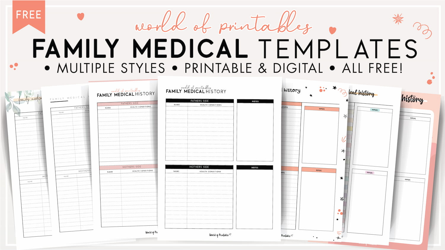 Free Printable Family History Forms