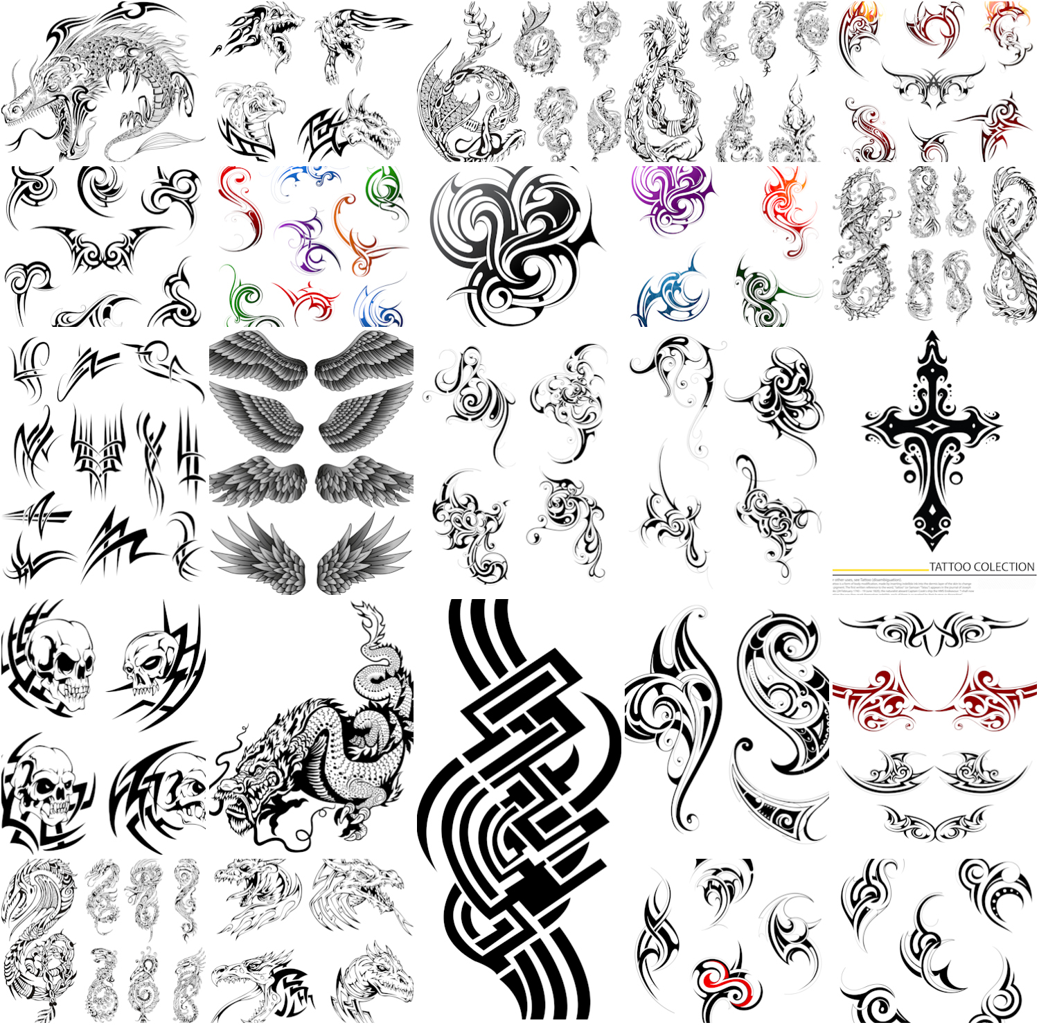 Tattoo Collection Vector Free Download VectorPicFree