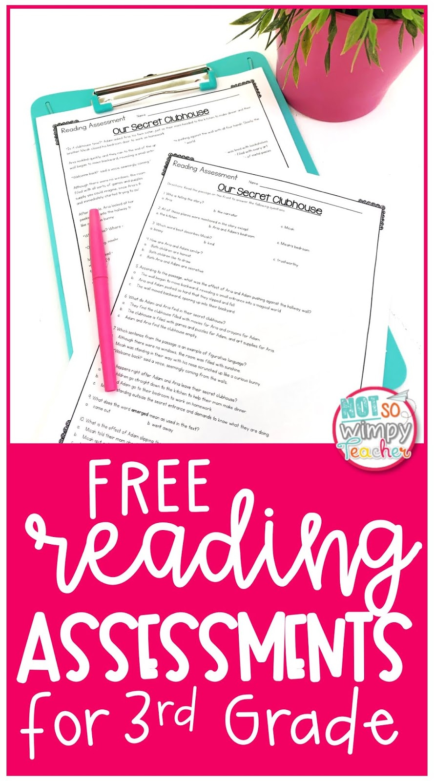 3rd Grade Assessment Test Printable Free